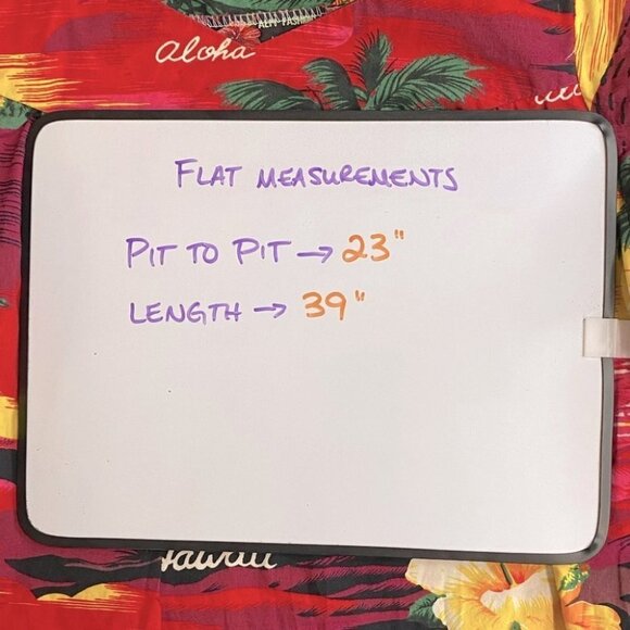 Vintage Alm Fashions Hawaii Red Tropical Short Floral Mumu Dress L - Picture 5 of 14